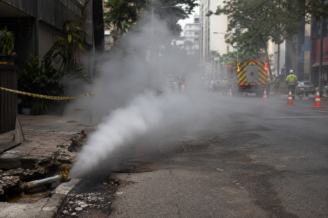 Vazamento de gás encanado em SP