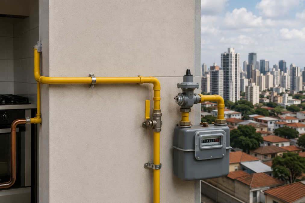 Instalação de gás encanado em São Paulo
