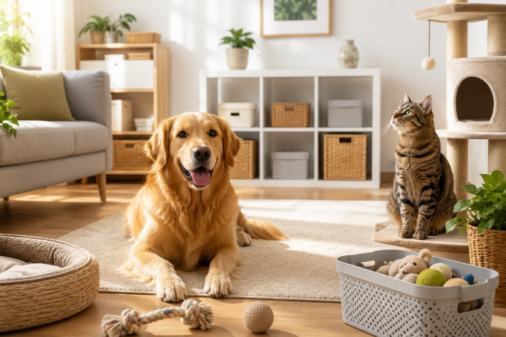 Hábitos de quem cuida bem do animal e ainda mantém a casa organizada