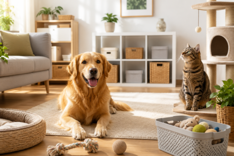 Hábitos de quem cuida bem do animal e ainda mantém a casa organizada
