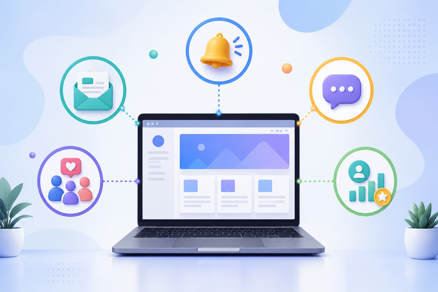 canais para a retenção de usuários em sites
