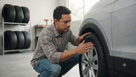 Como escolher pneus para o carro com motorista conferindo as características do pneu